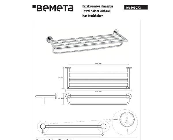 Bemeta Stella, Полотенцедержатель, 166205072