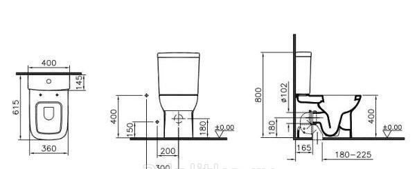 Vitra S20, Унитаз компакт, 9800B003-7205