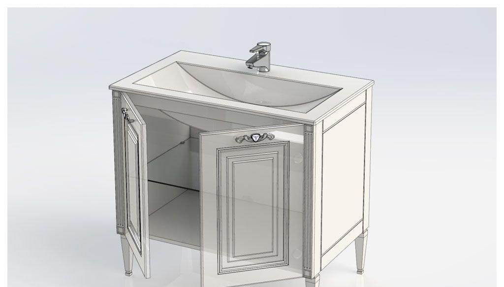 Aquanet Паола, Тумба с раковиной, 00213016