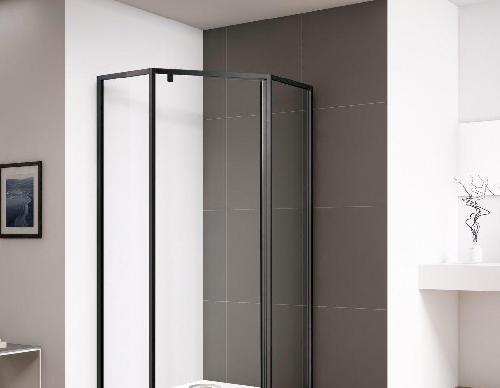 Душевой уголок - Cezares, Eco, 90x90x195 см, ECO-O-P-1-90-C-NERO