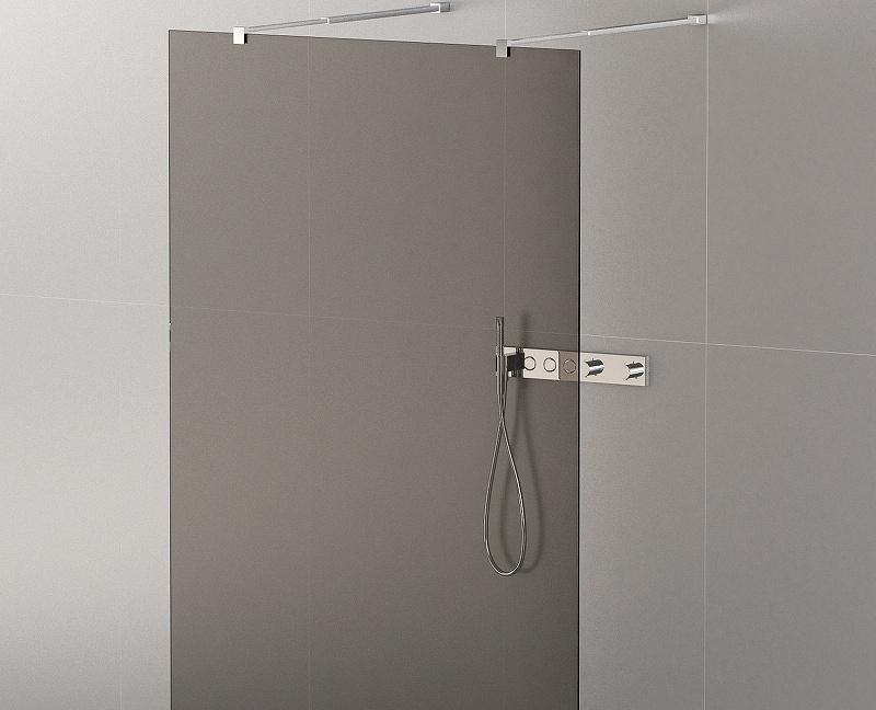 Душевая перегородка - Cezares, Liberta, 8x120x195 см, LIBERTA-L-2-120-120-C-NERO