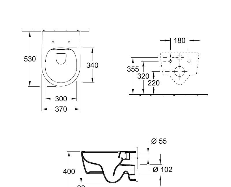 Villeroy&Boch Avento Plus, Унитаз подвесной, 5656HRR1 / 00242313