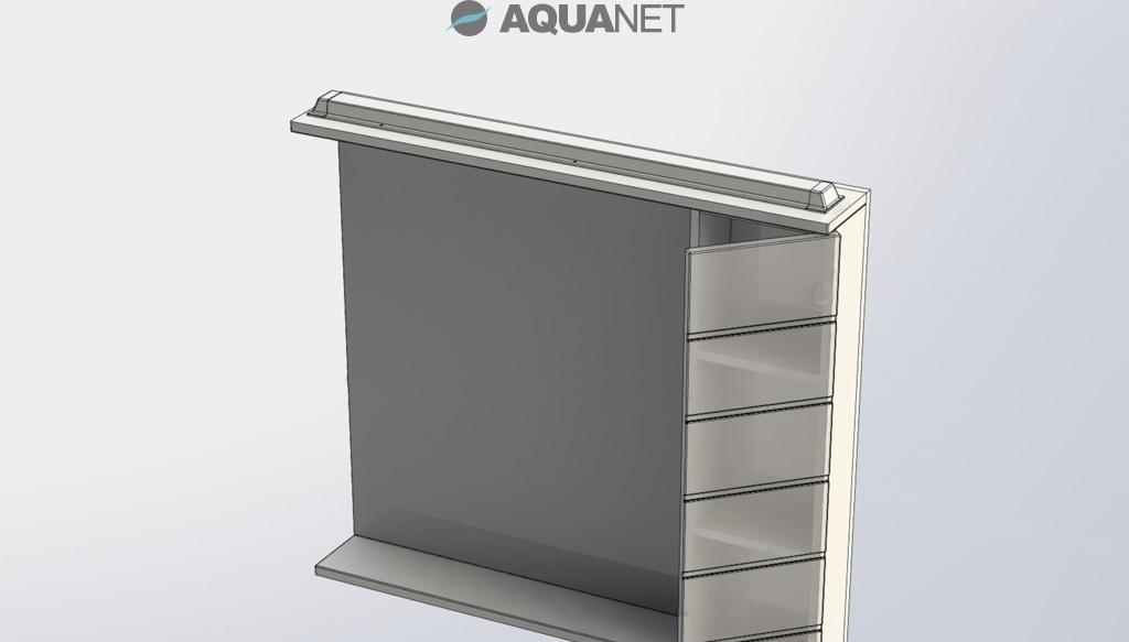 Aquanet Доминика, Шкаф-зеркало, 6631mkr / 4620008197340
