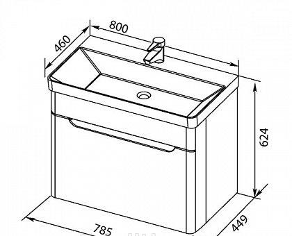 Aquanet Сити, Шкаф-зеркало, 11080-KL
