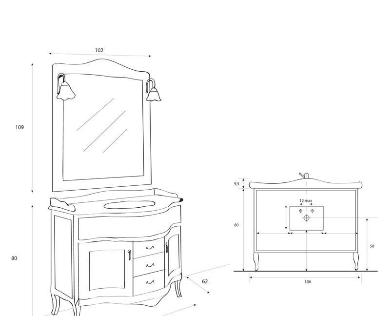 Cezares Andama Classico, Зеркало, AN/03.05