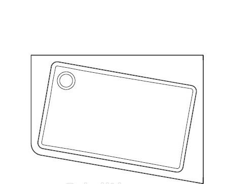 Душевой поддон - Ravak, 10°, 120x90x3.8 см, XA25G70101P