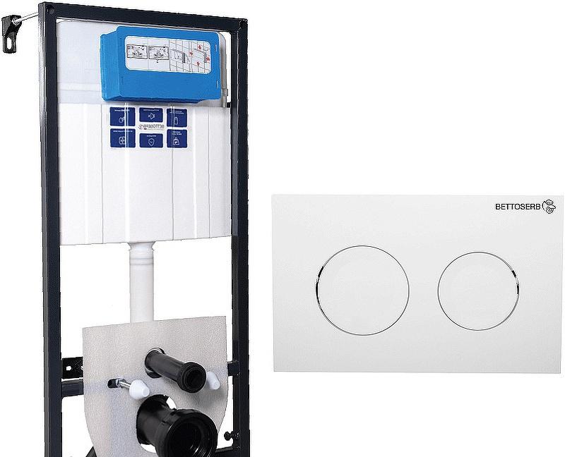 Инсталляция для унитаза - Bettoserb, Sitnica Sava Fix Slim, 20x52x113.6 см, 00312915 / SET40006466