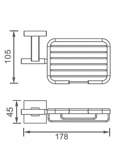 Aquanet 6100, Мыльница, 6111 / 00202106