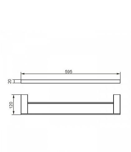 Aquanet 3800, Полотенцедержатель, 5624D / 00187069