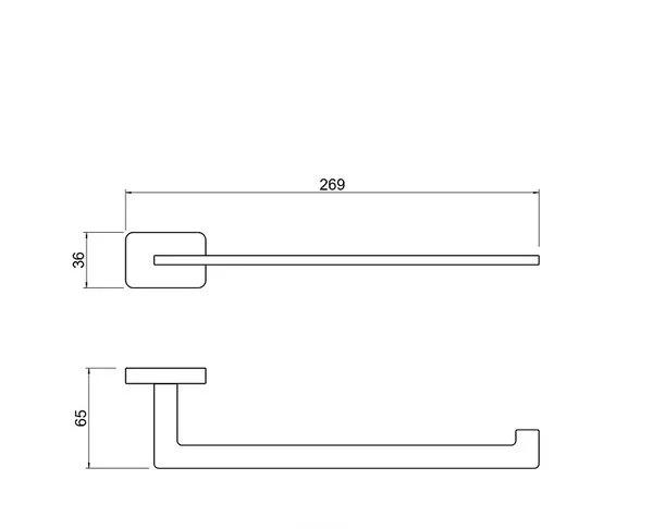 Aquatek Бетта, Полотенцедержатель, AQ4319MB