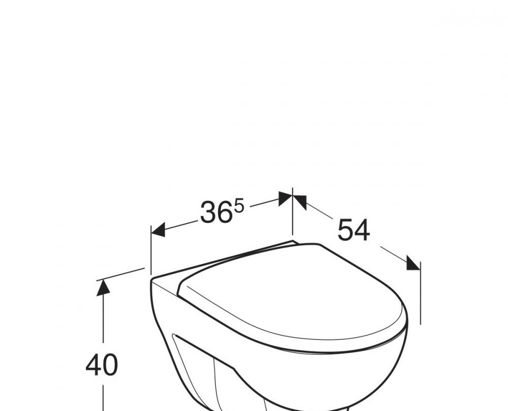 Geberit Renova, Унитаз подвесной, 500.802.00.1
