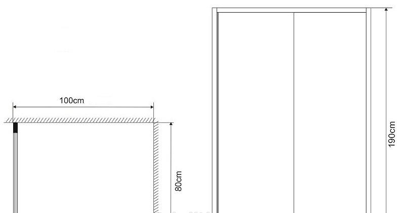 Душевой уголок - Grossman, Alba, 80x100x190 см, GR-1080Al
