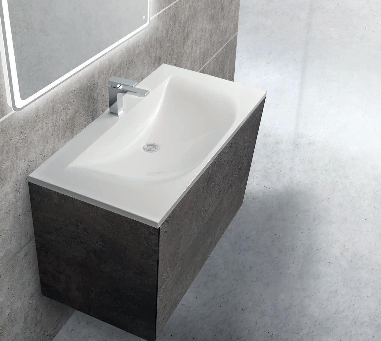 Cezares Premier-HPL, Тумба для раковины, PREMIER-HPL-100-2C-SO-MGN-BLUM