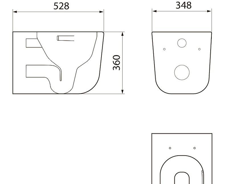 Point Меркурий, Унитаз подвесной, PN41831WM