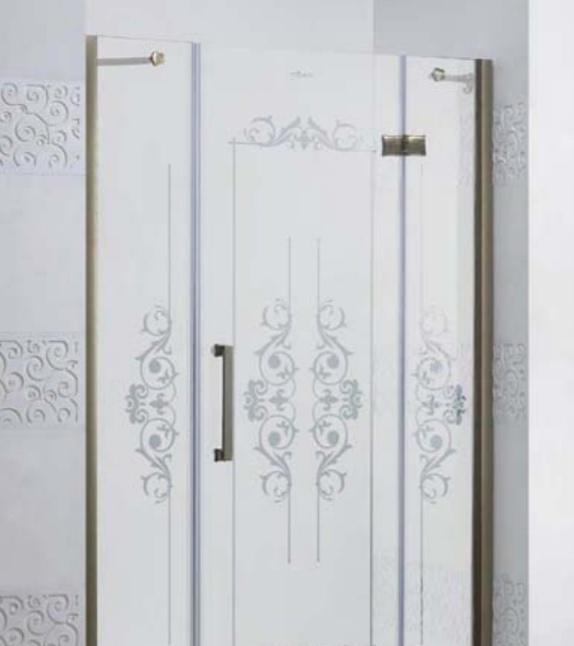 Душевая дверь - Cezares, Magic Royal Palace, 130x195 см, MAGIC-B-13-40+60/30-ROYAL PALACE-PP-Br-R / MAGIC-60/30-ROYAL PALACE-PP-Br-R