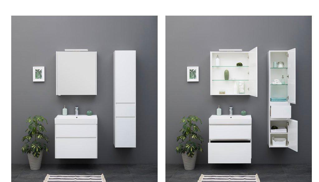 Aquanet Бруклин, Шкаф-пенал, 00203966