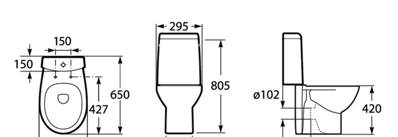 Roca Victoria Nord, Унитаз компакт, 342ND7000
