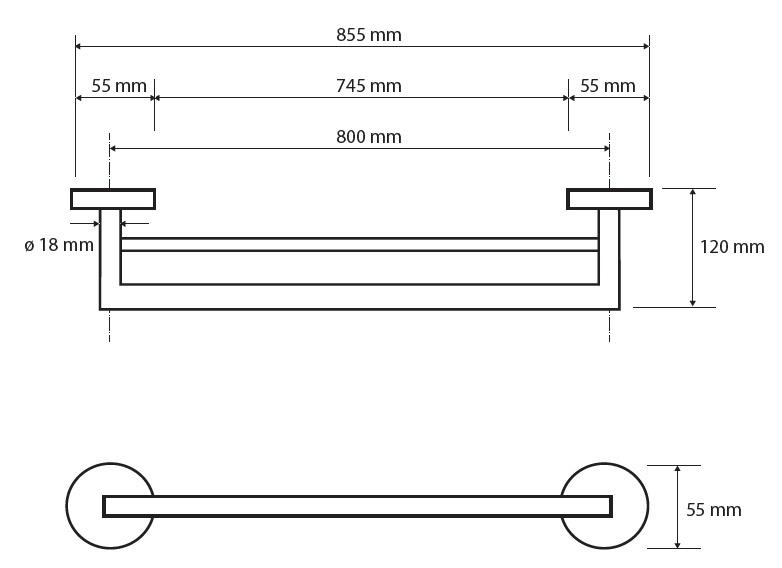 Bemeta Omega, Полотенцедержатель, 104204272