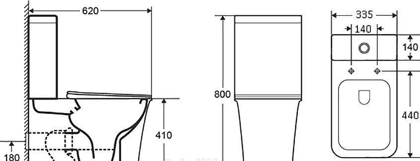 Grossman Galaxy, Унитаз компакт, GR-4468S