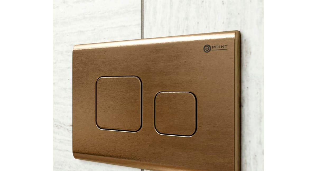 Кнопка смыва - Point, Афина, 3.3x25x16.5 см, PN44041BB