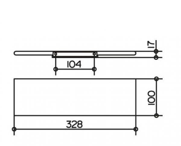 Keuco Edition 400, Полка, 11558170000 / 11558 170000