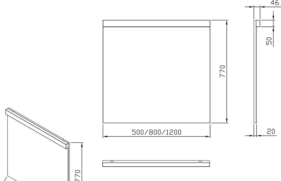 Ravak Natural, Зеркало, X000001058