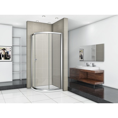 Душевой уголок - Cezares, Pratico, 90x90x185 см, PRATICO-R-1-90-C-Cr