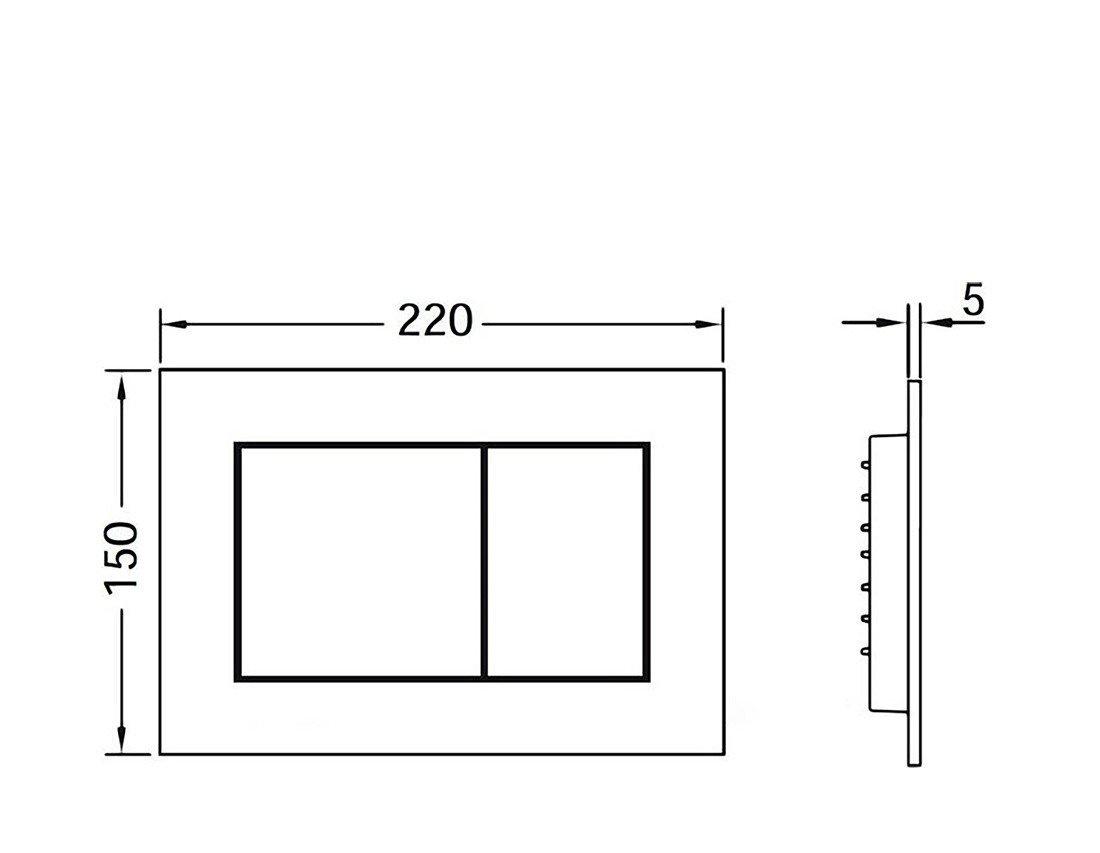 Инсталляция для унитаза - Tece, Base, 16x50x112 см, 9400414 (старый арт. K440407) / 9400414