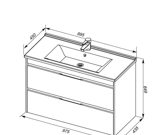 Aquanet Тулон, Тумба для раковины, SFXN122F3957FOT55G0223C0001*1
