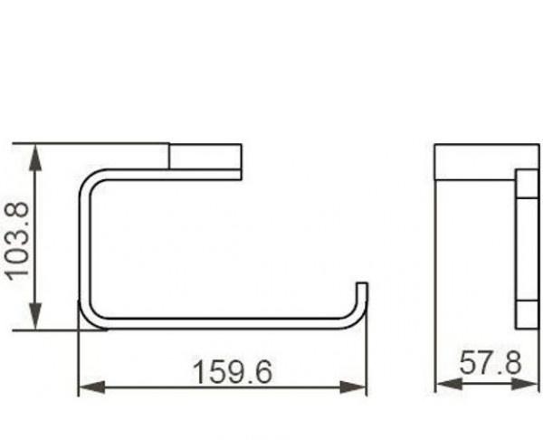 Aquanet без коллекции, Держатель туалетной бумаги, 00241905 / 5686MB