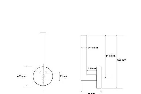 Bemeta Dark, Держатель туалетной бумаги, 104112030