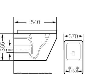 Grossman без коллекции, Унитаз подвесной с инсталляцией и кнопкой, 97.4440S.01.000
