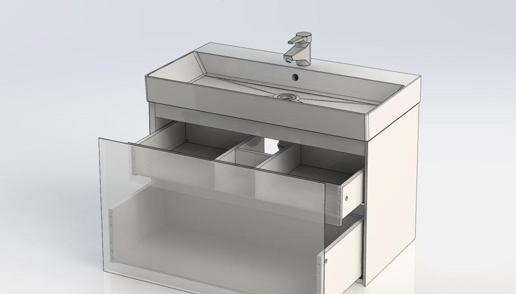 Aquanet Нью Йорк, Тумба для раковины, 00203947