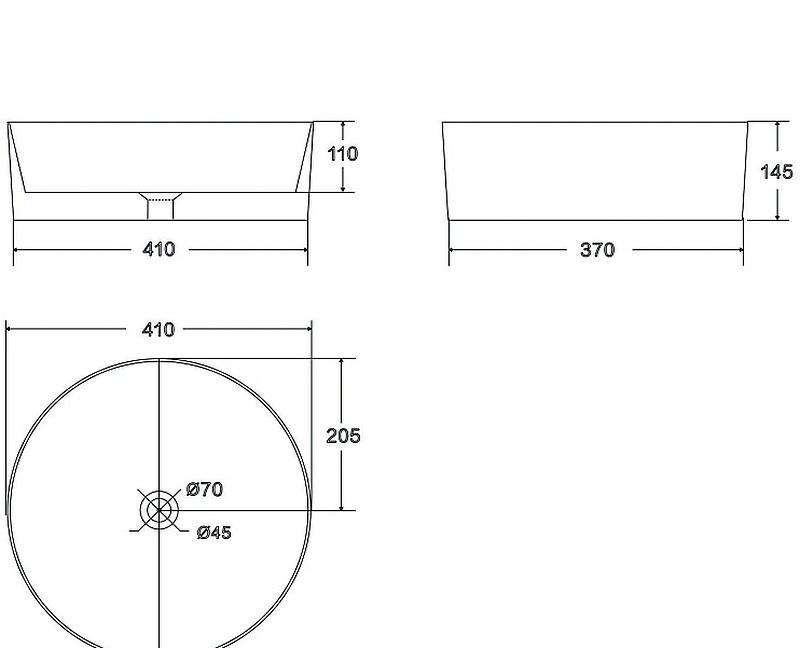 Point Веста, Накладная (чаша), PN43151GB
