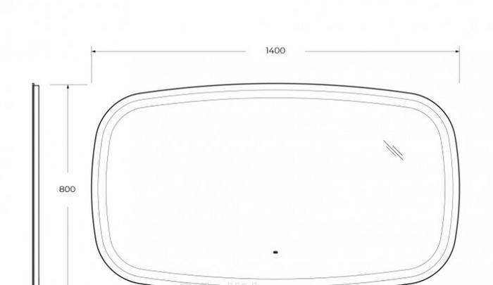 Cezares Molveno, Зеркало, CZR-SPC-MOLVENO-1400-800-MOV