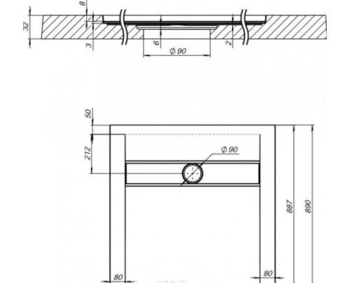 Душевой поддон - Aquanet, Delight, 90x90x3 см, 00260412