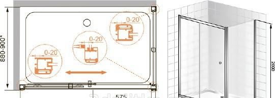 Душевой уголок - Cezares, Anima, 120x90x200 см, ANIMA-W-AH-1-120/90-P-Cr / ANIMA-AH-1-120/90-P-Cr