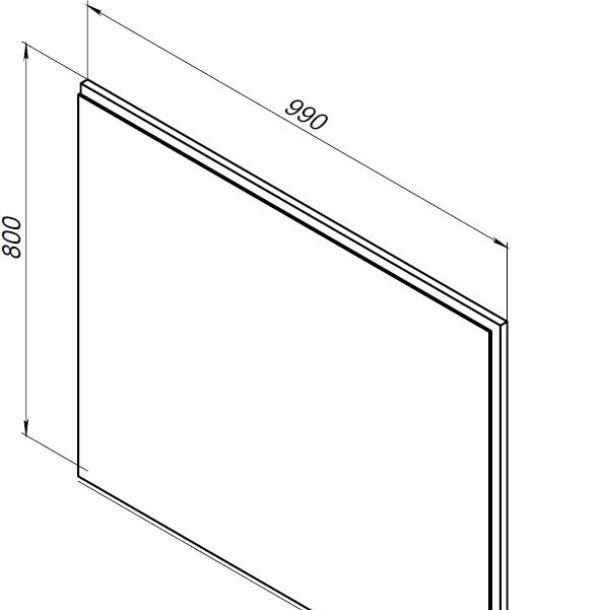 Aquanet Nova Lite, Зеркало, 00249519