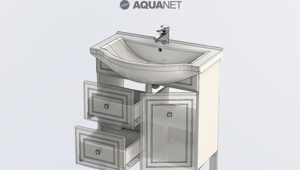 Aquanet Стайл, Тумба с раковиной, VTGIU.04