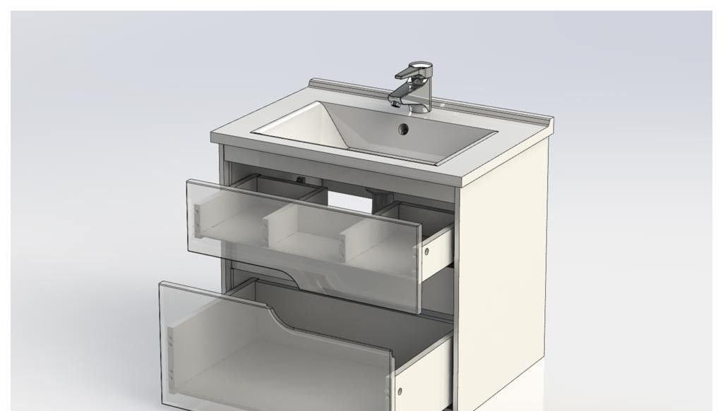 Aquanet Модена, Тумба с раковиной, 00212661