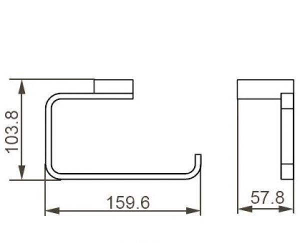 Aquanet 5600, Держатель туалетной бумаги, 00187065