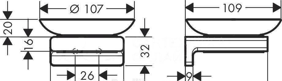 Hansgrohe AddStoris, Мыльница, 41746140