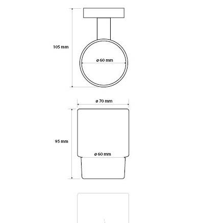 Bemeta Dark, Стакан, 104110010