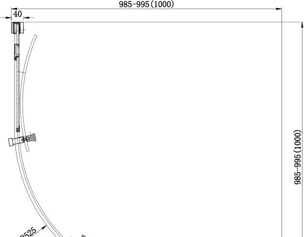 Душевой уголок - Aquanet, Delta, 100x100x200 см, 00183842