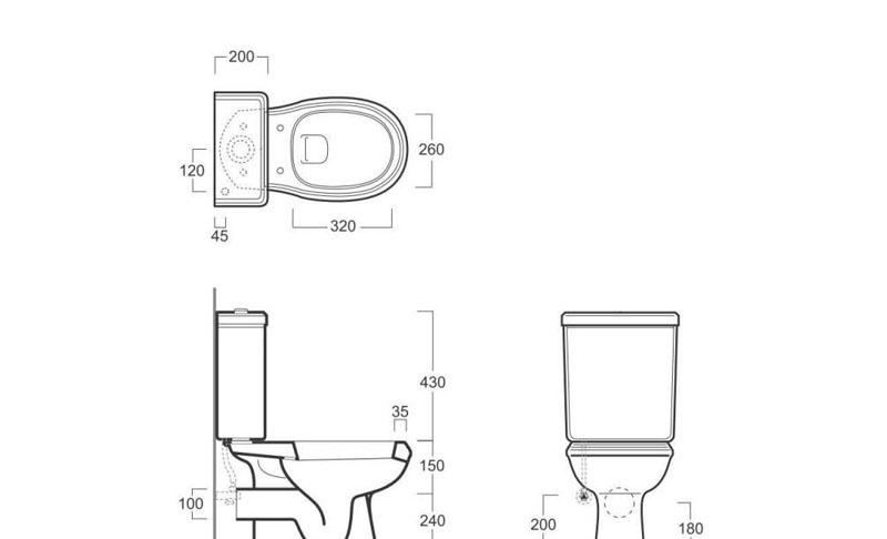 Simas Arcade, Унитаз компакт, AR821bi