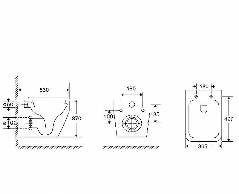 Point Аврора, Унитаз подвесной, PN41101
