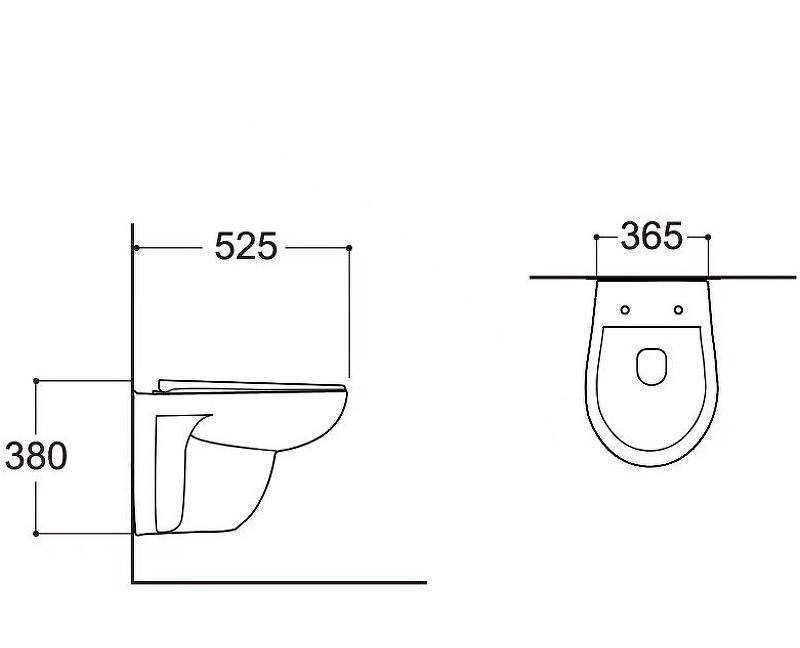 Aquatek Каир, Унитаз подвесной, AQ1170-00