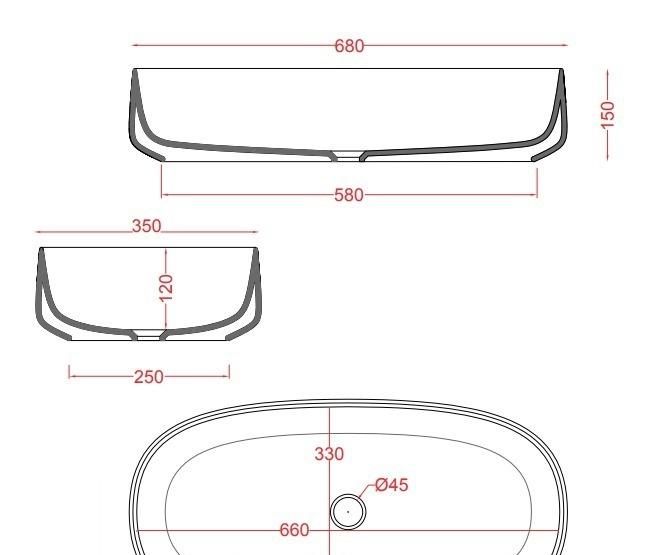 ArtCeram Cognac, Раковина, COL005 05 00