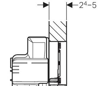 Кнопка смыва - Geberit, Sigma 60, 21.4x13.2 см, 115.640.GH.1