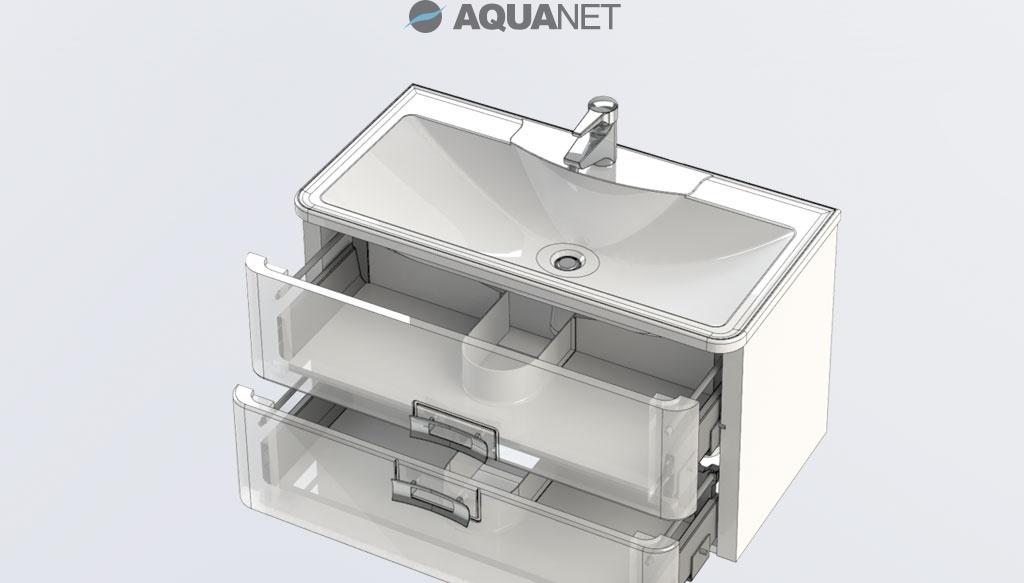 Aquanet Паллада, Тумба для раковины, LUXURY-500-2C-SO-RW-P